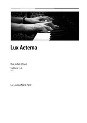 Book cover for Lux Aeterna (SSA)