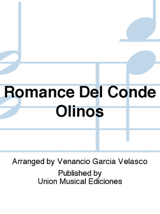 Book cover for Romance Del Conde Olinos
