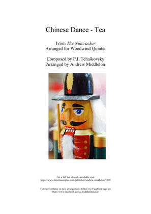Book cover for Chinese Dance - Tea from The Nutcracker Suite arranged for Woodwind Quintet