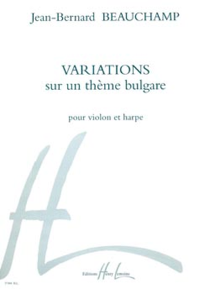 Book cover for Variations Sur Un Theme Bulgare