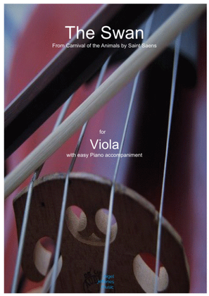 Book cover for The Swan (fron Saint Saens' Carnival of the Animals) for Viola