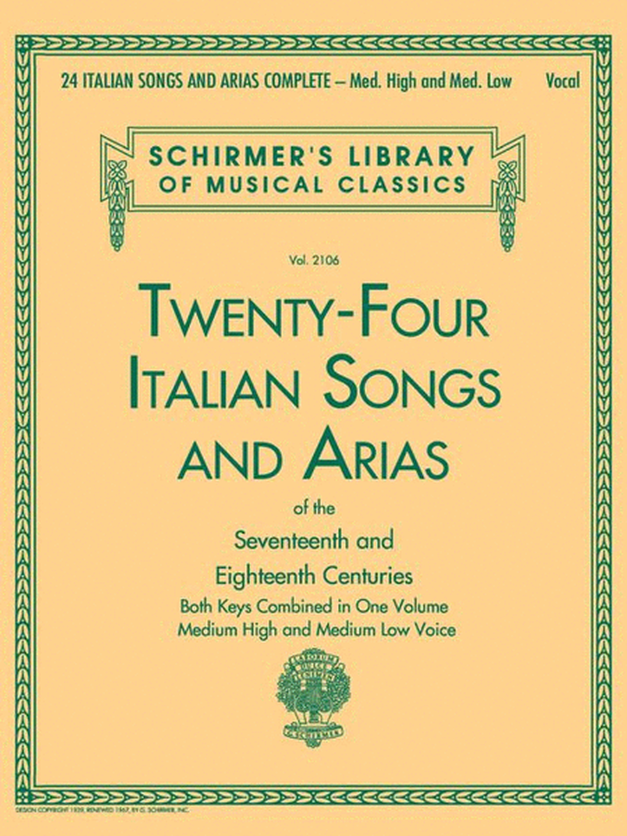 24 Italian Songs & Arias Complete