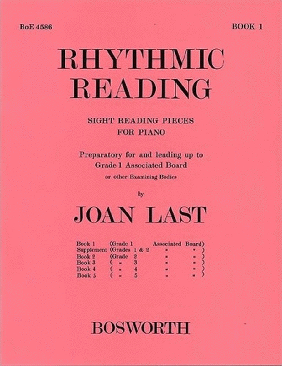 Last - Rhythmic Reading Book 1 Sight Reading Pieces