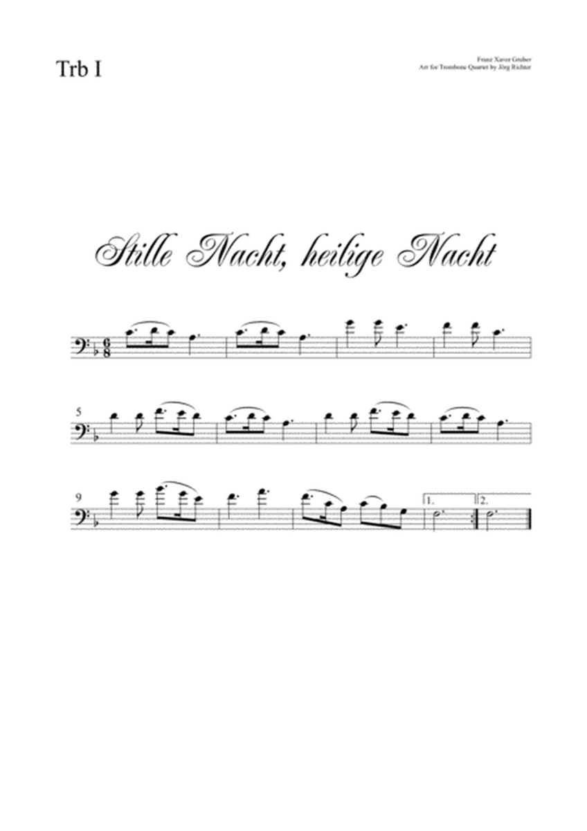 Silent Night (Stille Nacht, heilige Nacht) for Trombone Quartet image number null