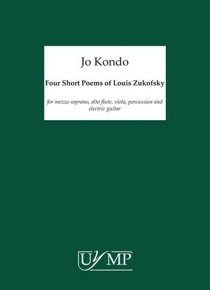 Book cover for Four Short Poems Of Louis Zukofsky