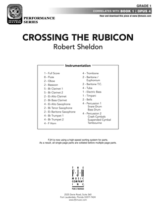 Book cover for Crossing the Rubicon: Score