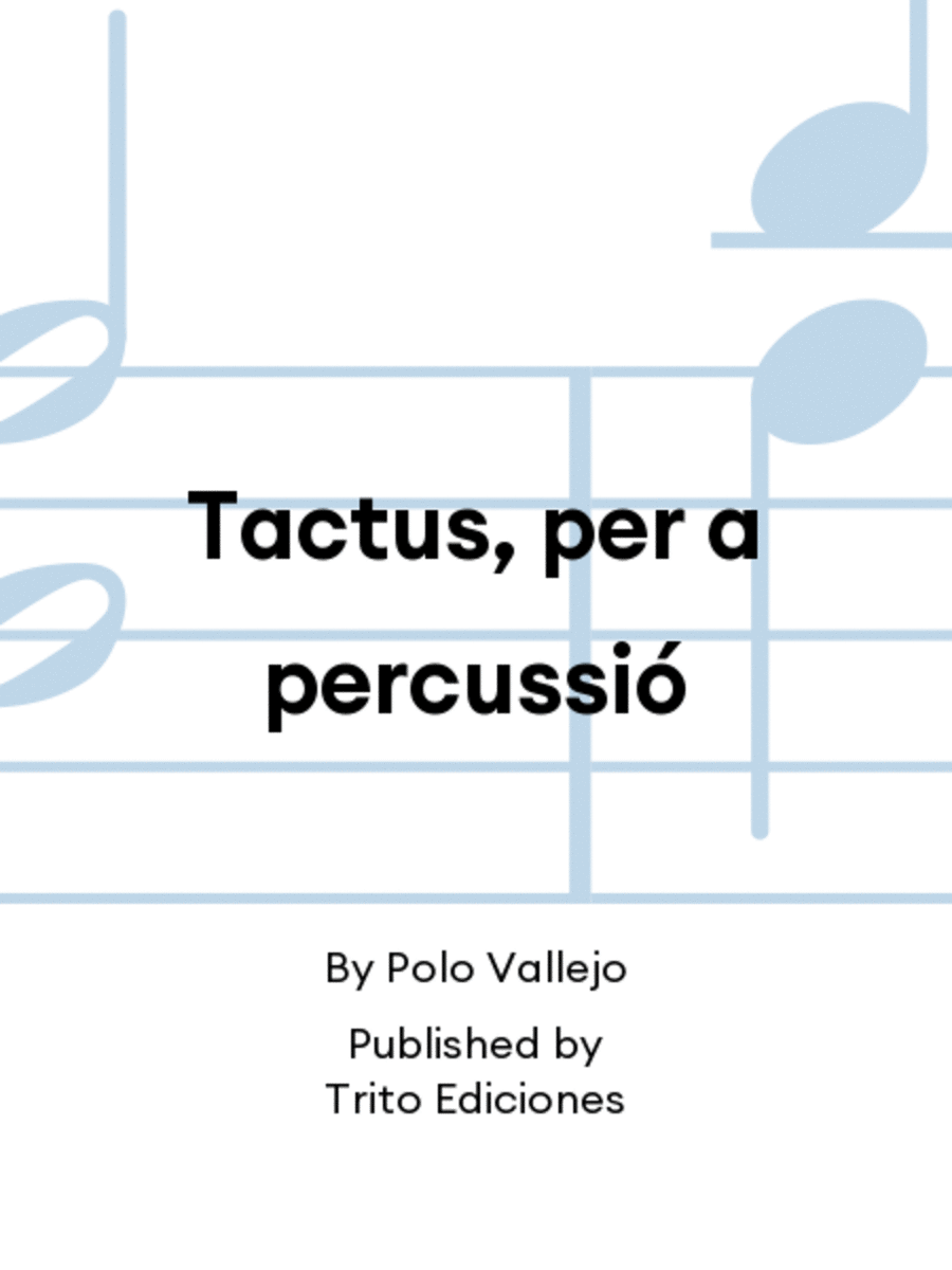 Tactus, per a percussió