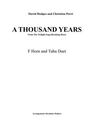 Book cover for A Thousand Years