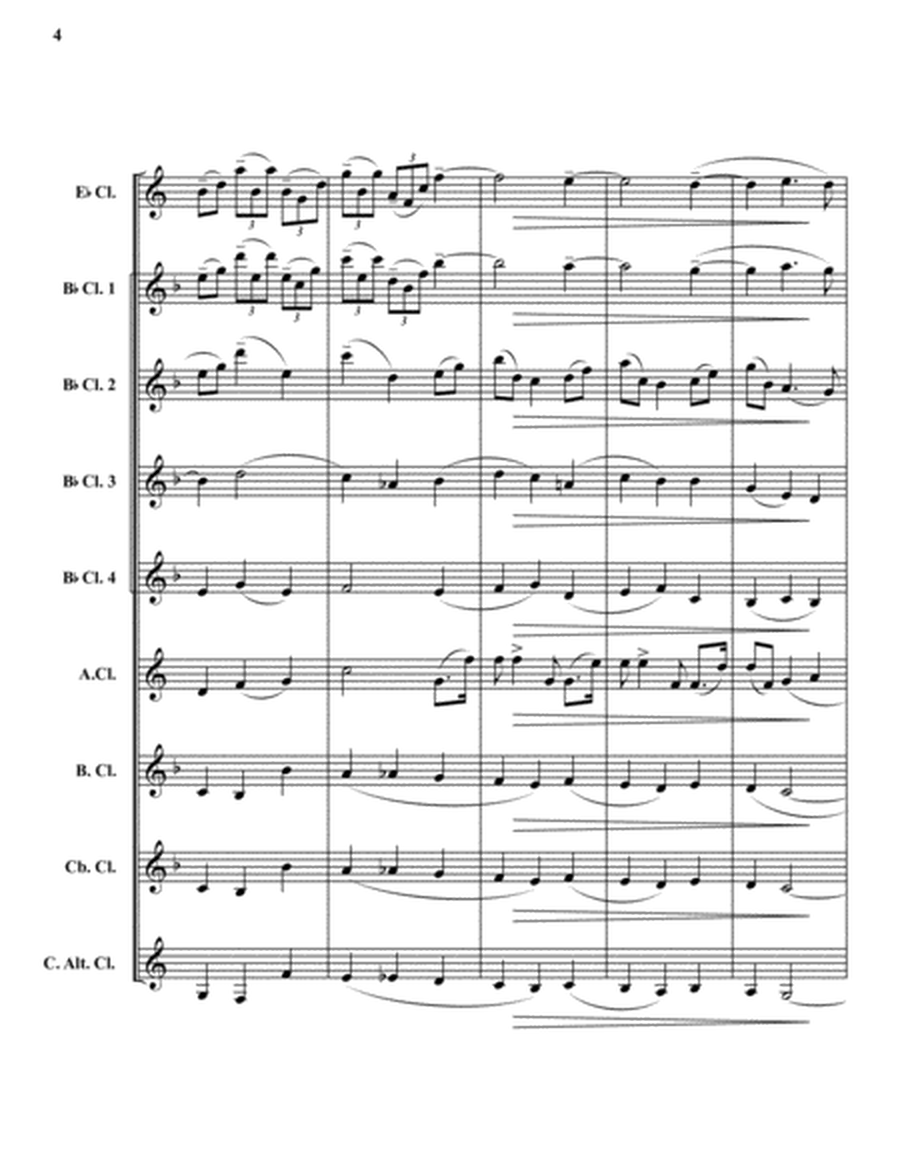 Nimrod from the Enigma Variations by Edward Elgar Clarinet Choir - Digital Sheet Music
