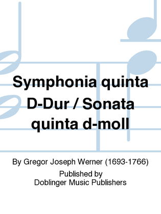 Book cover for Symphonia quinta D-Dur / Sonata quinta d-moll