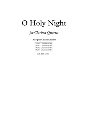 Book cover for O Holy Night. For Clarinet Quartet