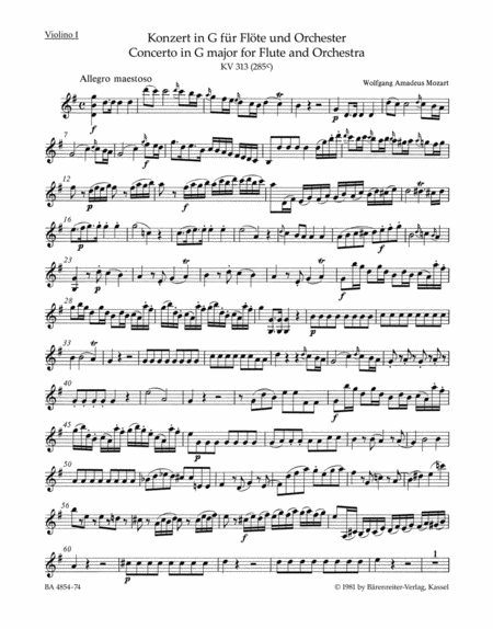 Concerto in G major for Flute and Orchestra