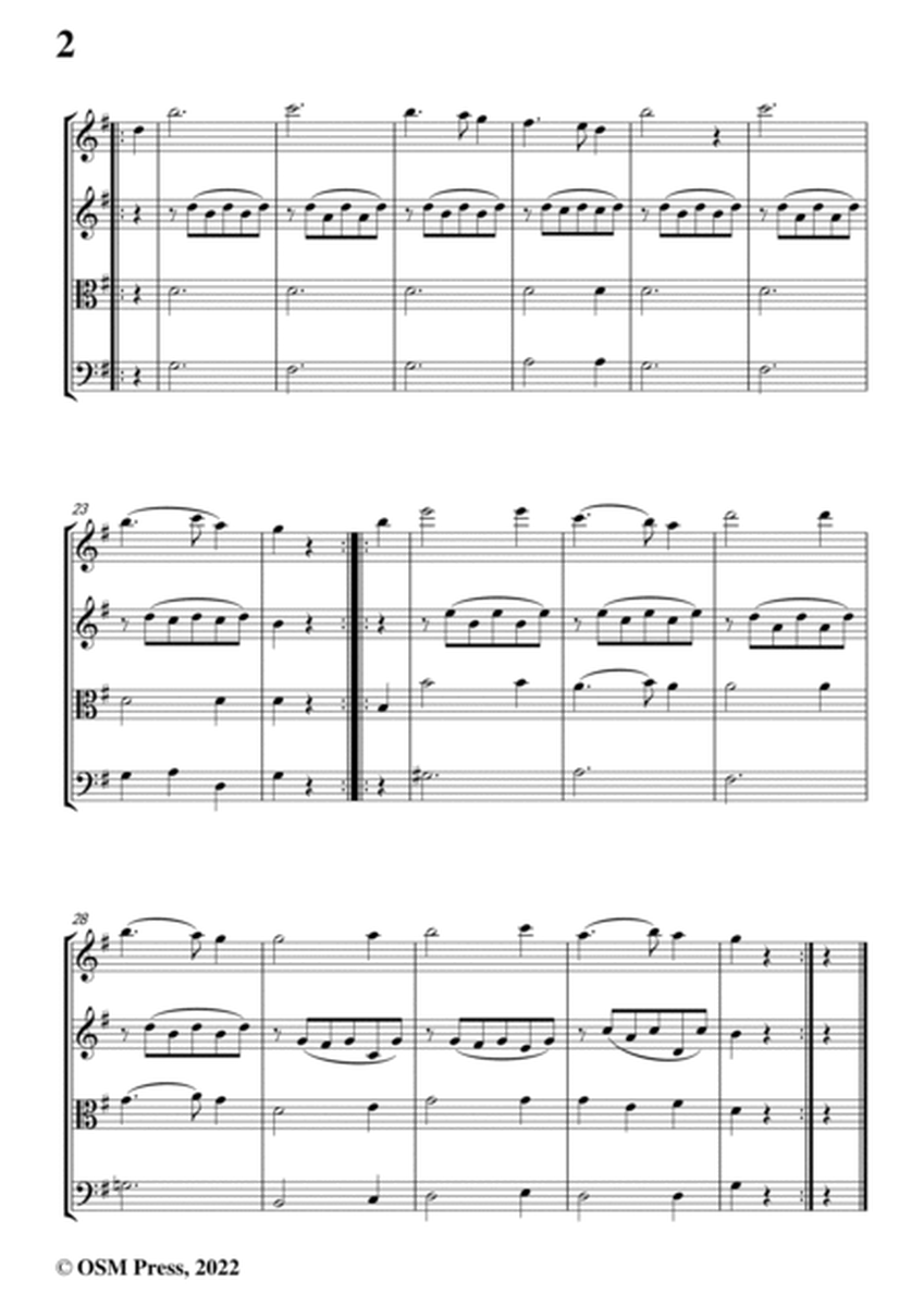 Beethoven-German Dance,WoO 13 No.9,for String Quartet