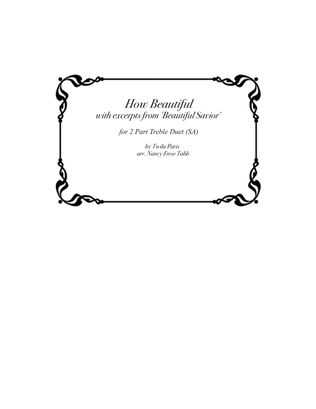 Book cover for How Beautiful