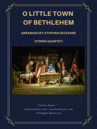 Book cover for O Little Town Of Bethlehem (String Quartet and Piano)