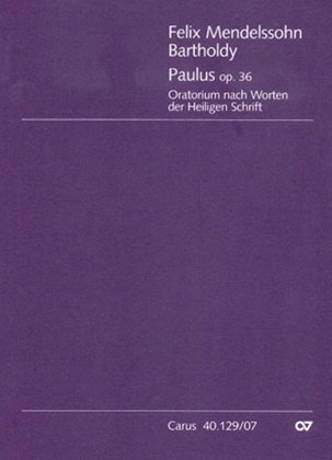Book cover for St. Paul (Paulus)