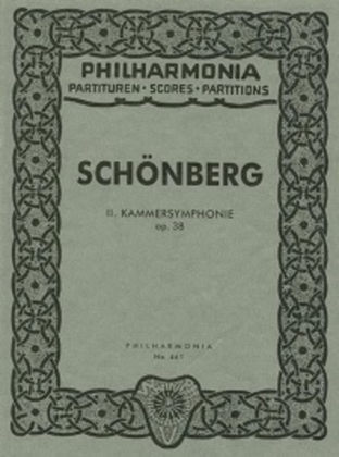 Book cover for Second Chamber Symphony, Op. 38