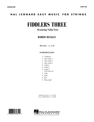 Fiddlers Three - Conductor Score (Full Score)