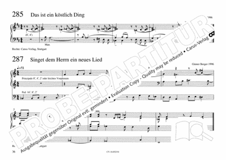 Esslinger Orgelbuch, Bd I-III