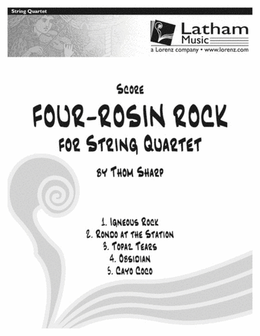 Four Rosin Rock For String Quartet Score