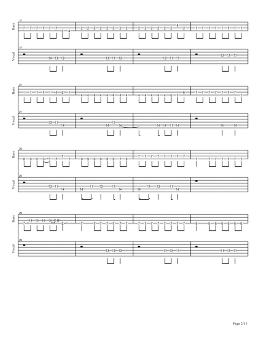 Hikari - RADWIMPS Bass & Vocal TAB