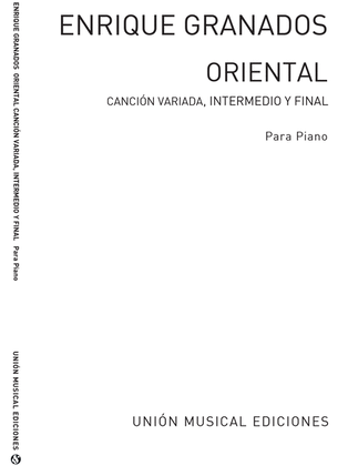 Book cover for Oriental Cancion Variada Intermedio Y Final
