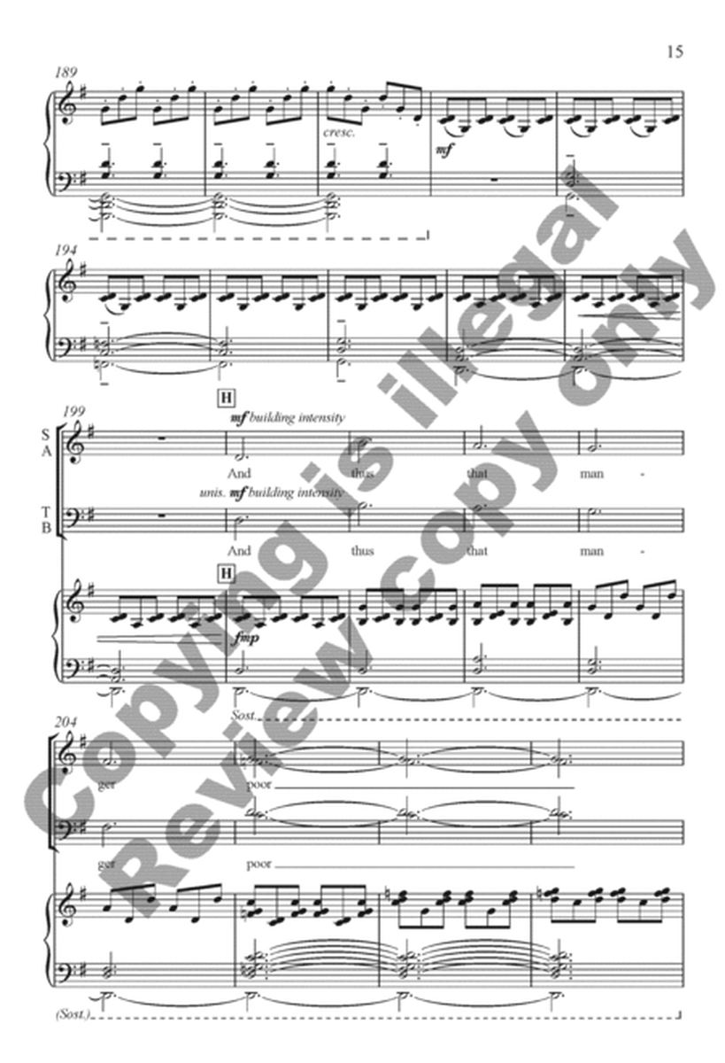 The Snow Lay On the Ground (Keyboard/Choral Score)