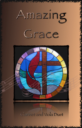 Book cover for Amazing Grace, Gospel style for Clarinet and Viola Duet