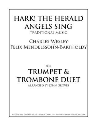 Book cover for Hark! The Herald Angels Sing - Trumpet & Trombone Duet