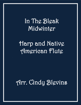 Book cover for In the Bleak Midwinter, for Harp and Native American Flute