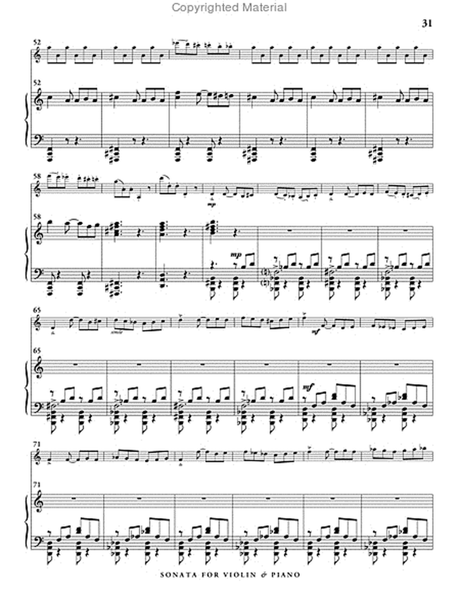 Sonata for Violin and Piano (score & 1 part) image number null