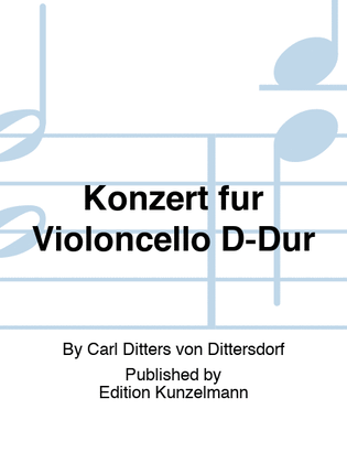 Book cover for Concerto for cello in D major