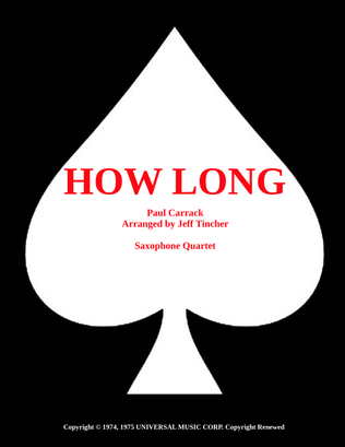 Book cover for How Long