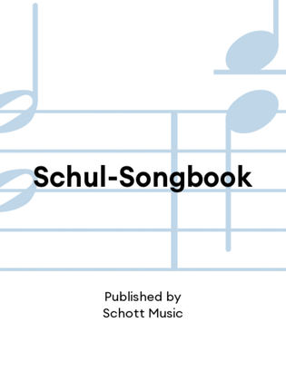 Book cover for Schul-Songbook