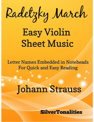 Radetzky March Easy Violin Sheet Music