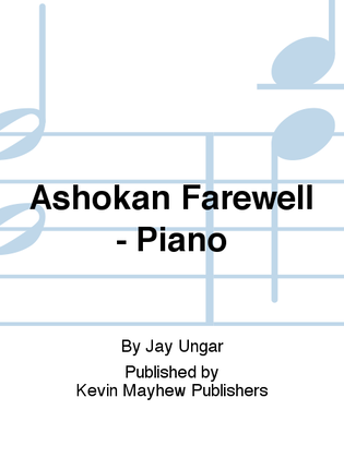 Book cover for Ashokan Farewell - Piano
