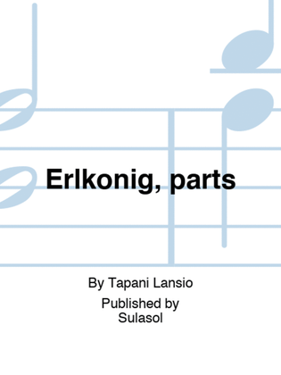 Book cover for Erlkönig, parts