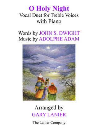 Book cover for O HOLY NIGHT (Duet for Treble Voices with Piano - Score & Treble Voices Part included)