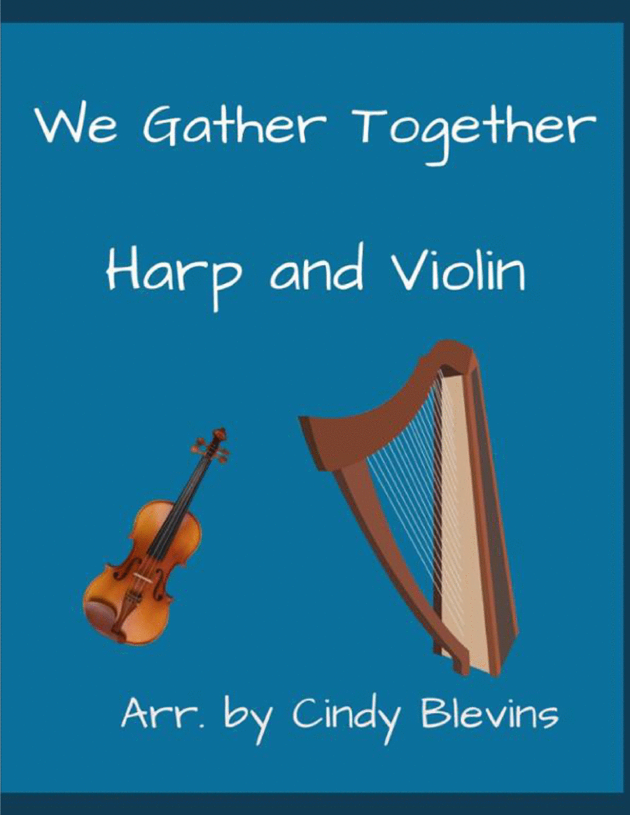We Gather Together, for Harp and Violin image number null