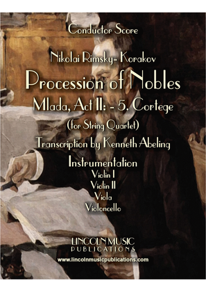 Book cover for Rimsky-Korsakov – “Procession of Nobles” from Mlada (for String Quartet)