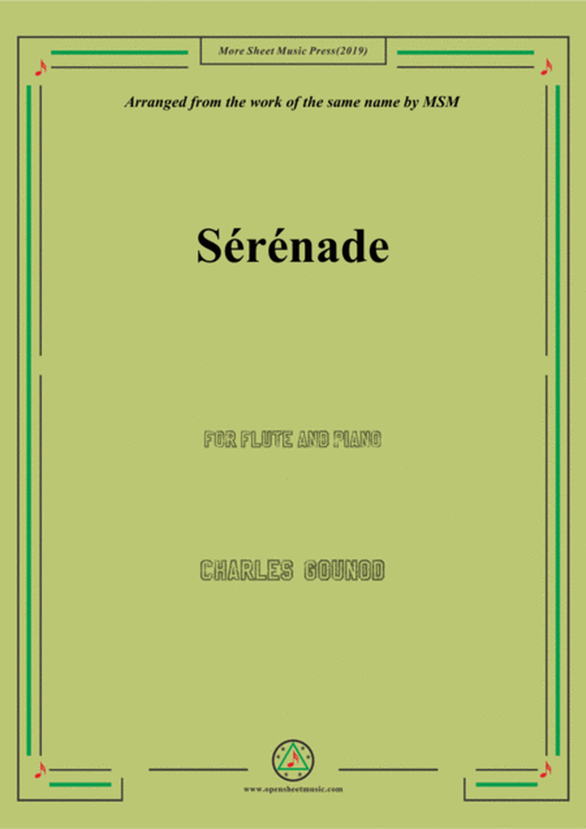 Gounod-Sérénade,for Flute and Piano image number null