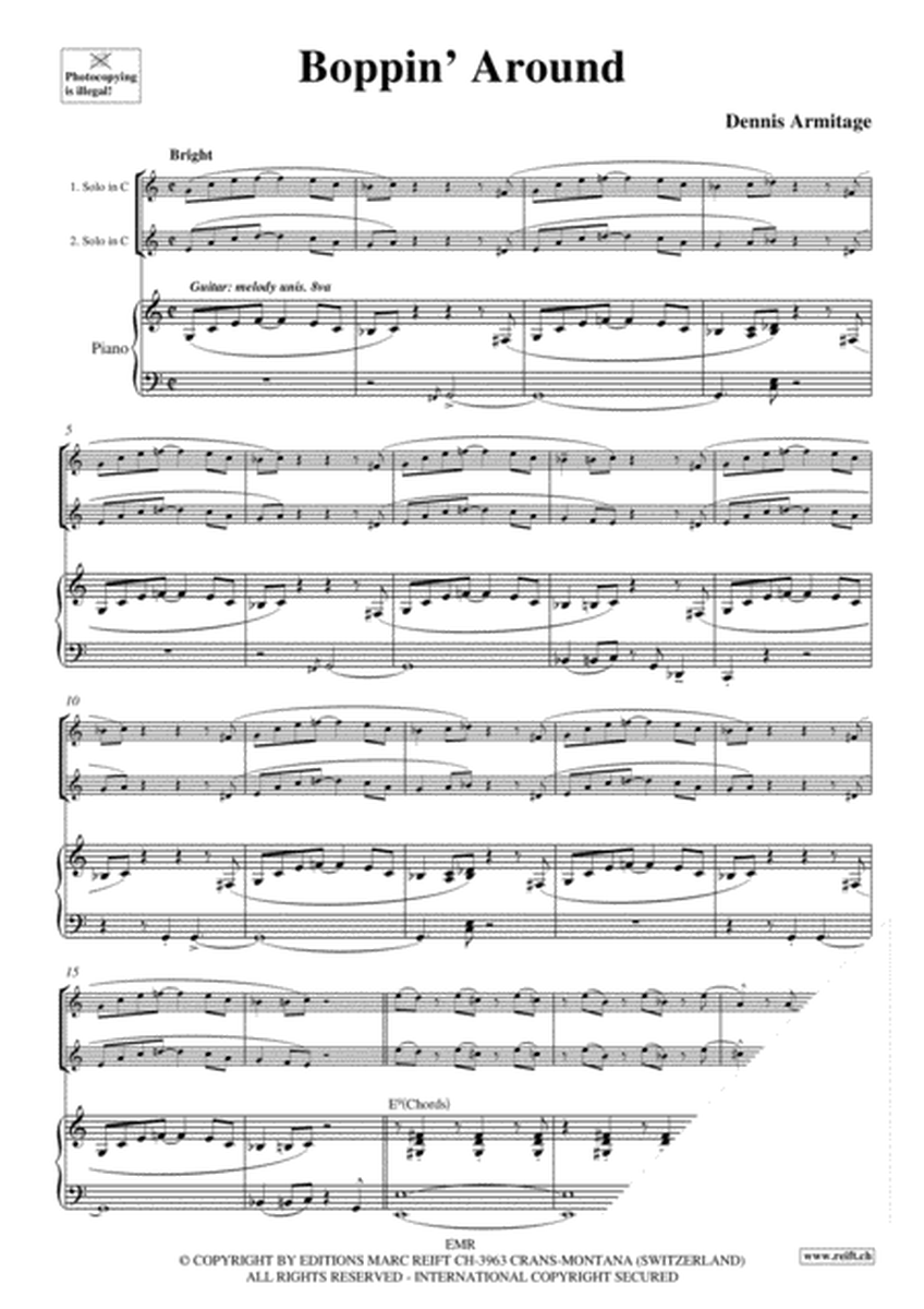 Be-Bop by Dennis Armitage Woodwind Ensemble - Sheet Music