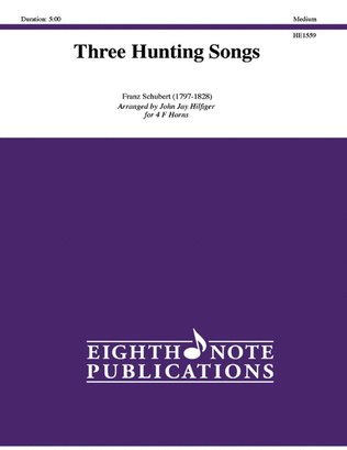 Book cover for Three Hunting Songs