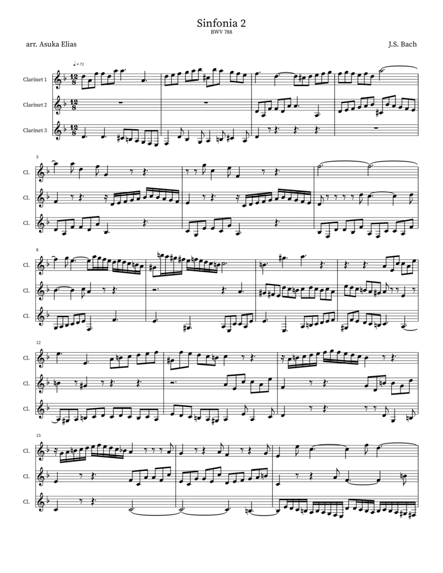 Sinfonia 2 (BWV 788)