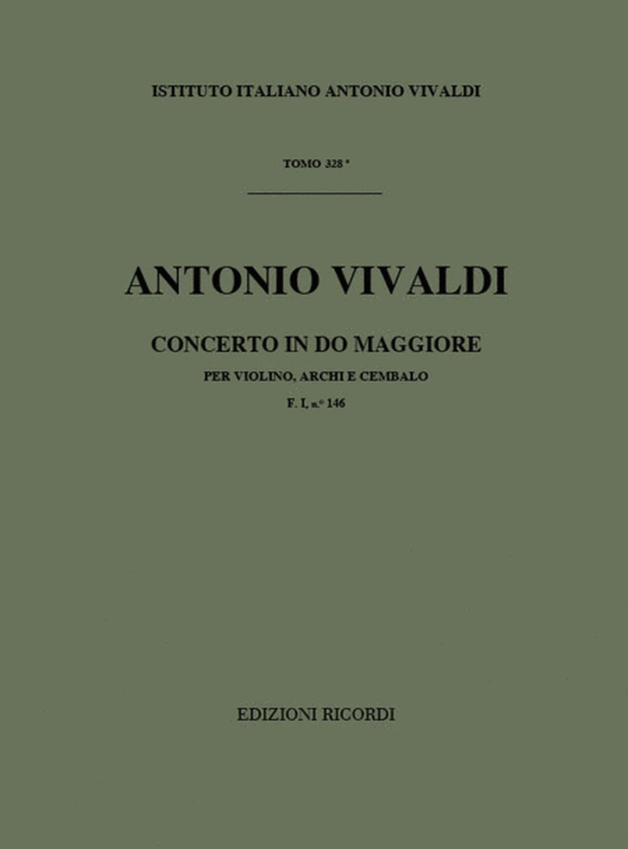Concerto Per Violino, Archi E B.C.: In Do Rv 184