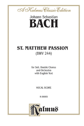 Book cover for St. Matthew Passion