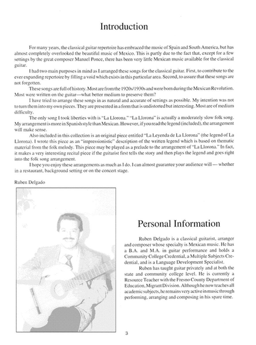 Music of Mexico for Acoustic Guitar Volume 1 image number null