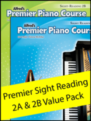 Book cover for Premier Piano Course Sight Reading 2A & 2B (Value Pack)