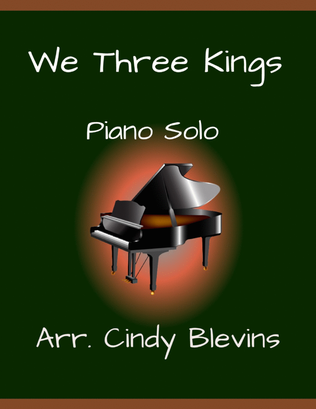 Book cover for We Three Kings, for Piano Solo