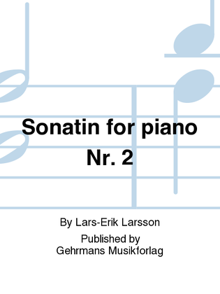 Book cover for Sonatin for piano Nr. 2